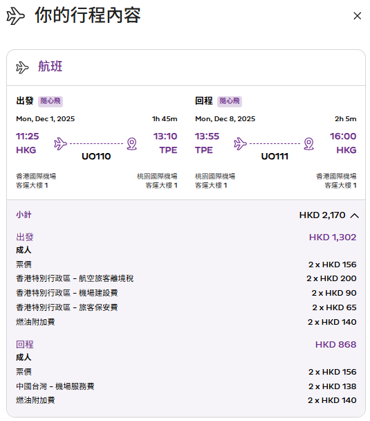 HK Express週年優惠第二彈！ 二人同行人均$112起 飛日韓台泰多地