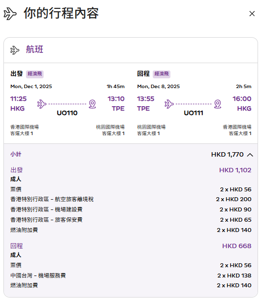 HK Express週年優惠第二彈！ 二人同行人均$112起 飛日韓台泰多地