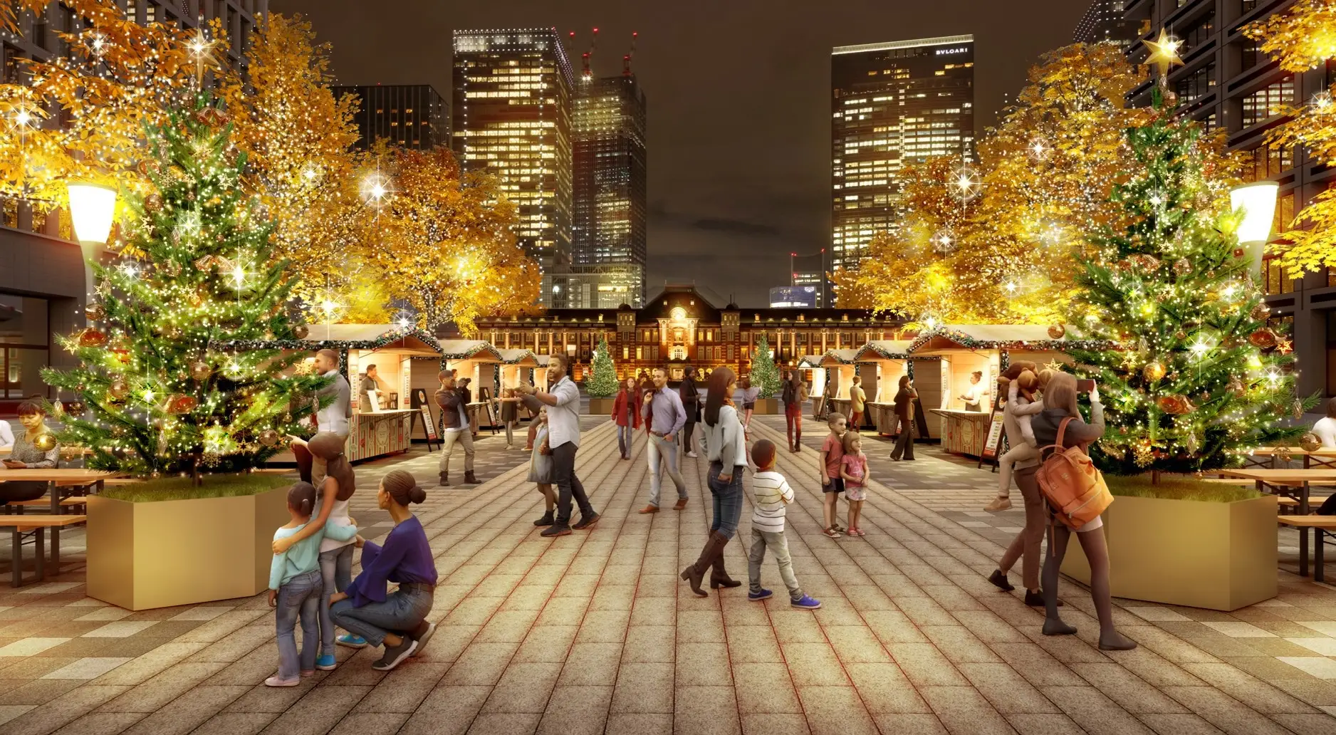 丸之內街道公園2025冬季。圖片來源：PR Times