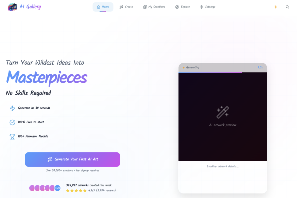 AI Gallery實測教學  免費無限制、無審查自由生圖 任玩逾100個繪圖模型