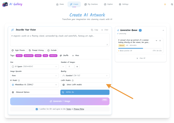 AI Gallery實測教學  免費無限制、無審查自由生圖 任玩逾100個繪圖模型