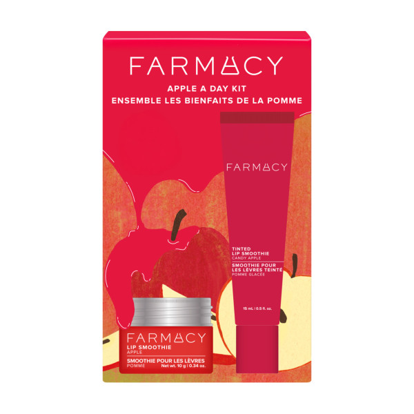Farmacy 節日限定 每日蘋果護唇組合 HK$289(包括蘋果胜肽唇部精華 10g、Apple Candy染色唇部精華 15ml)