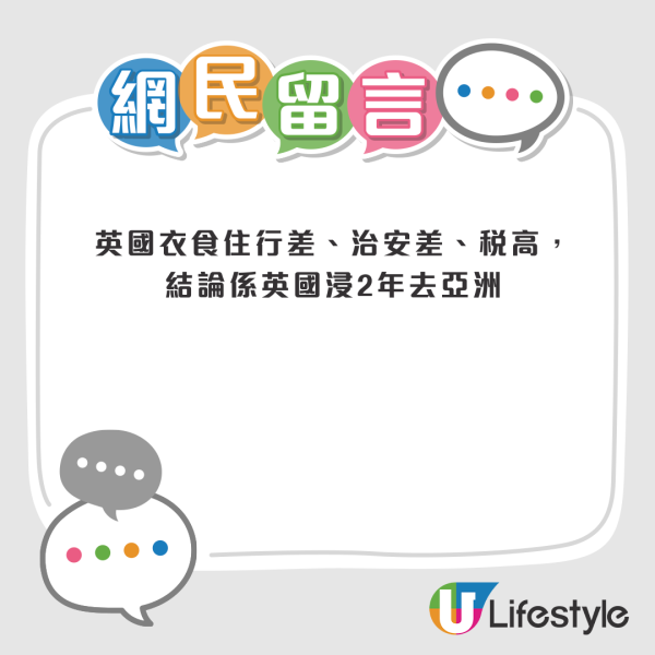 港女搵工陷入兩難!同時收香港英國offer問點算好!網友留言一面倒:有乜需要考慮