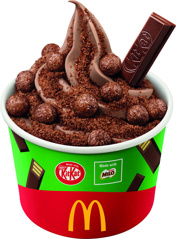 麥當勞x雀巢推「KITKAT®新地 x 美祿®系列」 期間限定三大甜品登場! 必試美祿恐龍芭菲 App專享優惠$14起