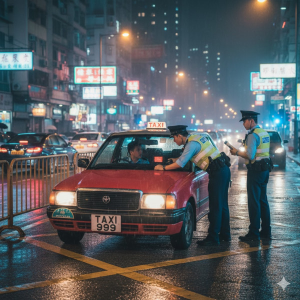 職業司機遇警察檢查路障 一句「無厘頭」反問後獲立即放行