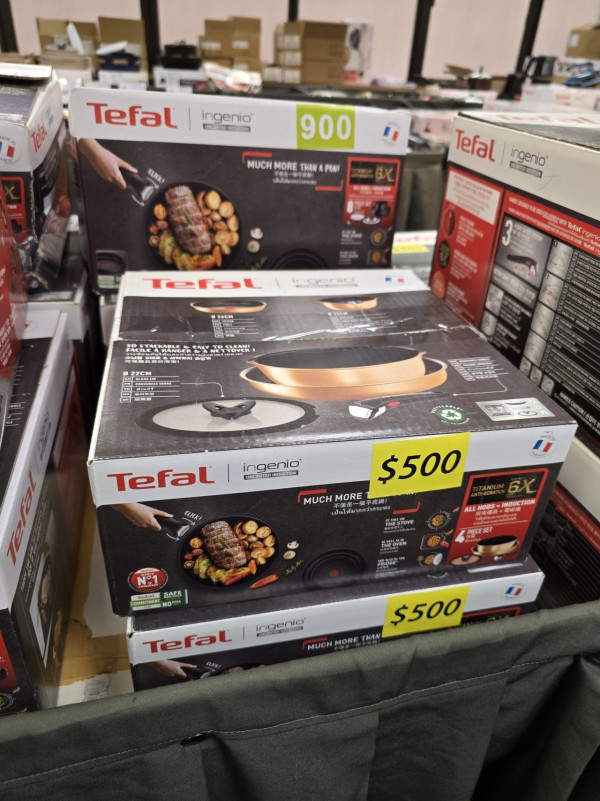 特福Tefal廚具開倉低至2折!$150起買平底鍋/電飯煲/焗爐/氣炸鍋!現場直擊有咩賣