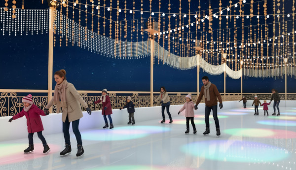 聖誕冰雪樂園荃灣登場！1,500呎戶外飄雪溜冰場/兒童雪地碰碰車