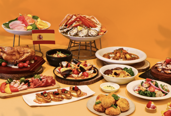 北角海逸酒店自助餐買1送1 加$11多一位!西班牙主題 嘆即開生蠔/蠔皇炆花膠/西班牙蒜片蝦