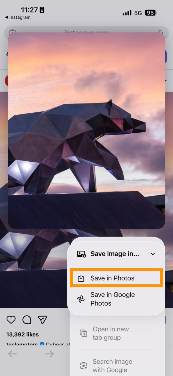 IG下載相片唔使再裝App 兩步簡單操作即拎高清原圖 iPhone同Android機都用得