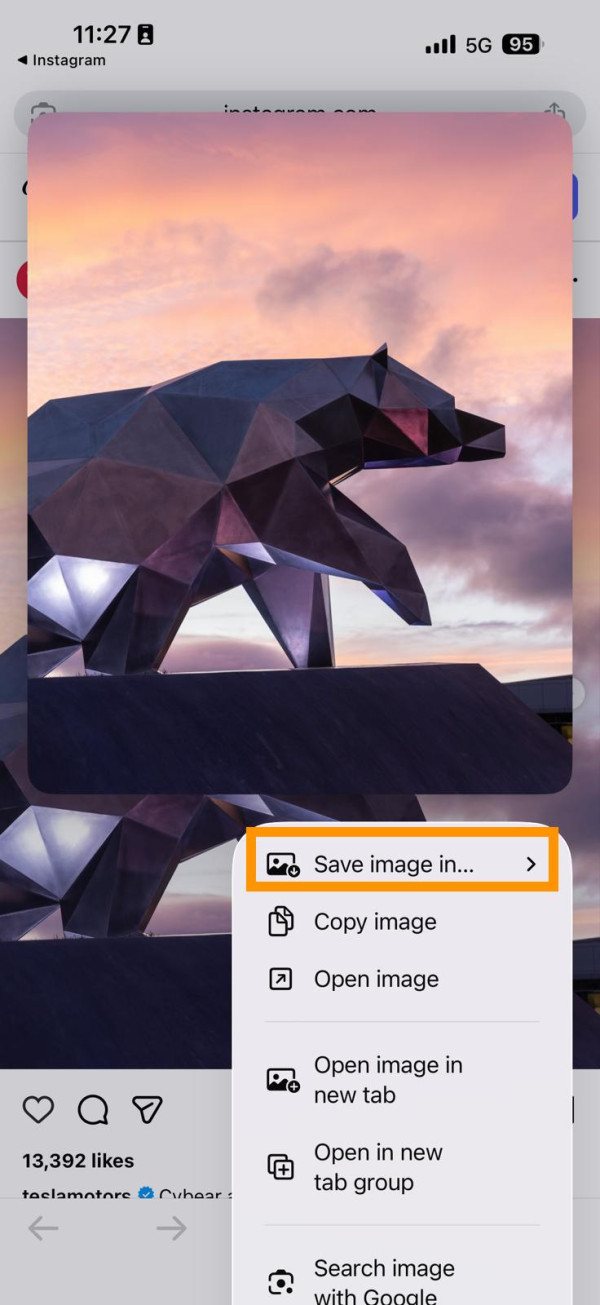 IG下載相片唔使再裝App 兩步簡單操作即拎高清原圖 iPhone同Android機都用得
