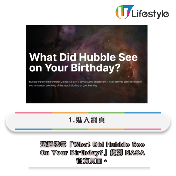 NASA生日星空照2025免費領取!哈伯望遠鏡「我的宇宙生日照片」3步教學