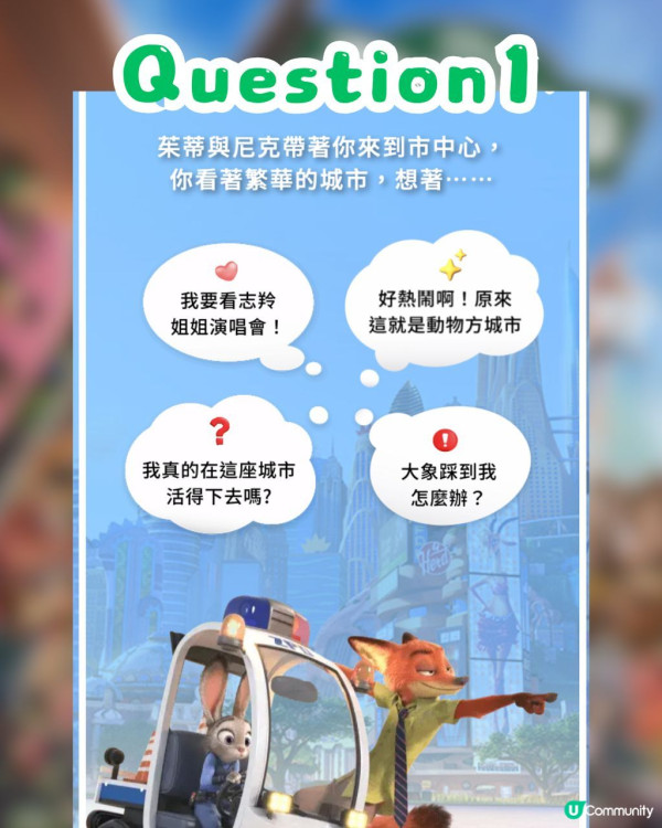 優獸大都會2心理測驗︱測出你的「真實動物性格」！個人專屬動物身份、隱藏特質與Zootopia角色分析