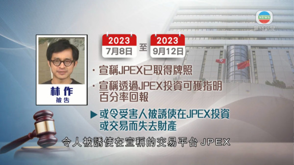 JPEX案|詐騙案16人遭控50項罪名 前TVB男藝人不獲准保釋需還柙候審