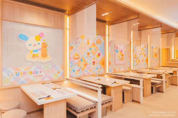 全港首間Sanrio Usahana主題餐廳！2款期間限定套餐 必打卡立體剪裁海報+Usahana芭蕾球！