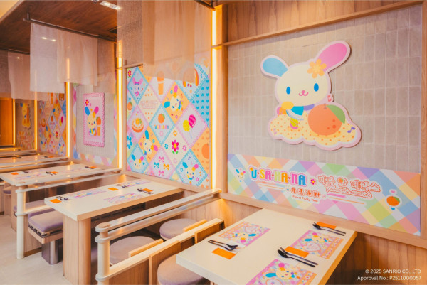 全港首間Sanrio Usahana主題餐廳！2款期間限定套餐 必打卡立體剪裁海報+Usahana芭蕾球！