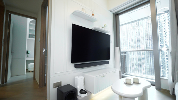 28萬全屋裝修 422呎法式奶油風康城2房單位 1設計防止新生嬰兒/毛孩撞親