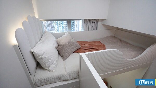 28萬全屋裝修 422呎法式奶油風康城2房單位 1設計防止新生嬰兒/毛孩撞親