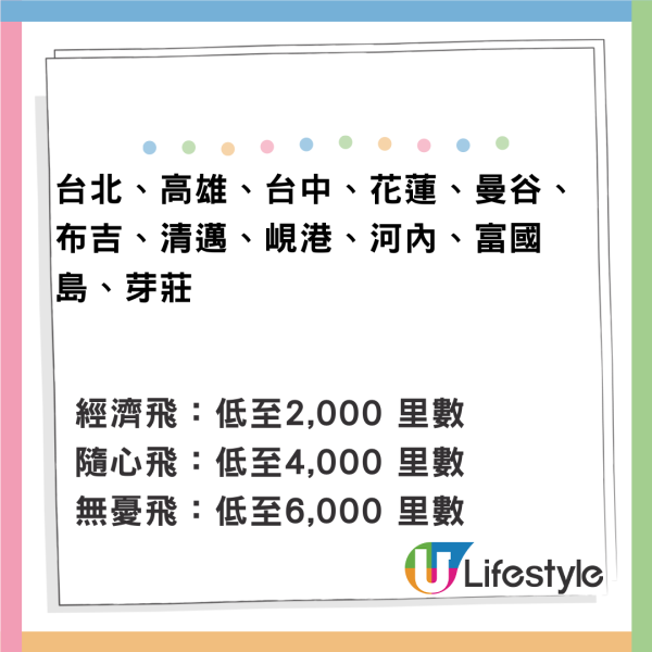 零元兌換機票！HK Express「全里數兌換機票」 1,500里數起換日韓泰等35個航點