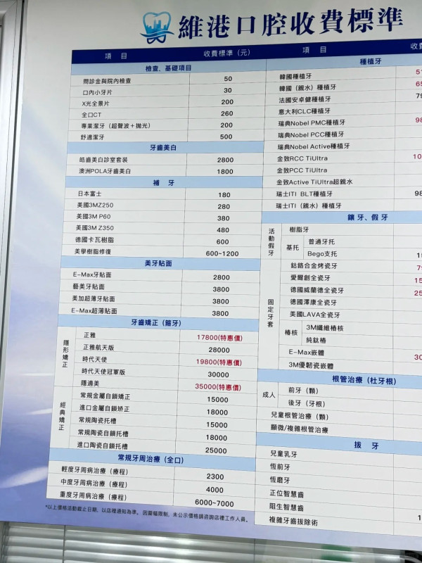 維港口腔。圖片來源：小紅書@给我加辣啊