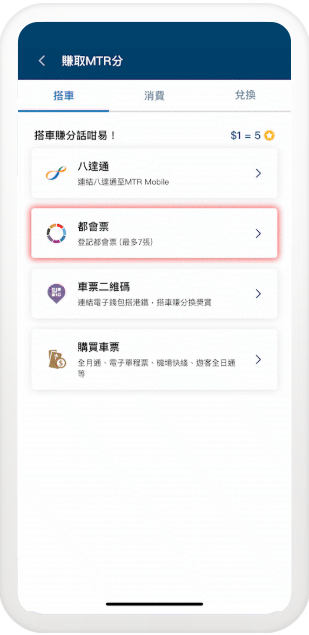 MTR Mobile攻略｜打工仔必睇！買都會票激賺5300分 4大秘技曝光 $1=5分極速換免費車程/現金券
