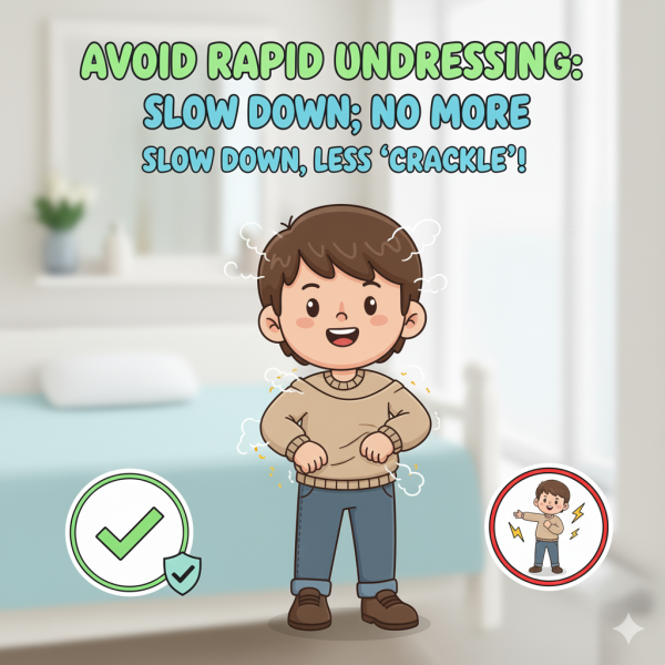 轉季靜電|成日被「電」到啪啪聲?即學8招「斷電神技」:原來著錯衫!