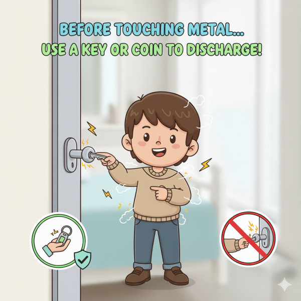 轉季靜電|成日被「電」到啪啪聲?即學8招「斷電神技」:原來著錯衫!