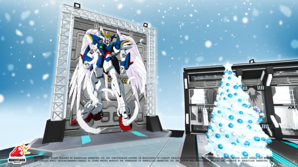 荃新天地《KYUBI X MOBILE SUIT GUNDAM Christmas 2025》（圖片由主辦單位提供）
