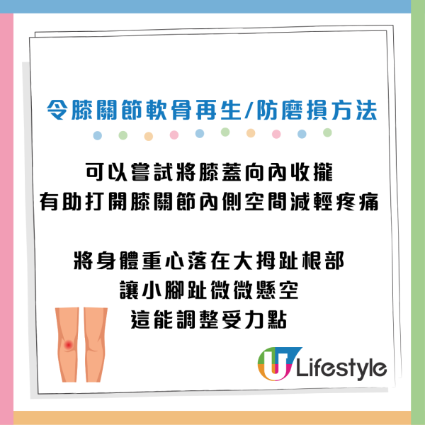 30歲膝蓋就退化？9成港人中招！醫生教一招「無痛甩腳法」助軟骨再生防磨損