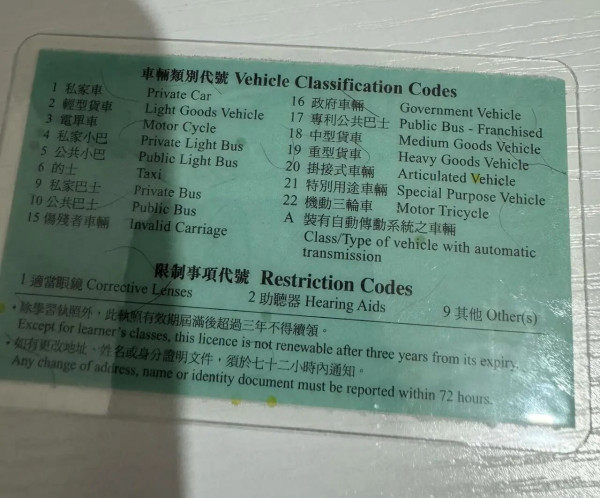 車牌入面有污糟毛毛？網民熱議：冇做Laser脫毛 拆解駕駛執照1防偽秘密