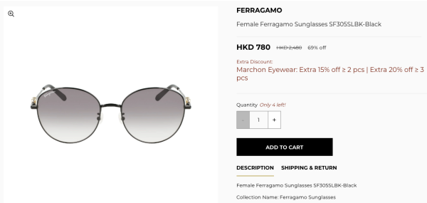 名牌眼鏡開倉低至15折!$280買Calvin Klein/Dkny太陽眼鏡!Longchamp一律$430