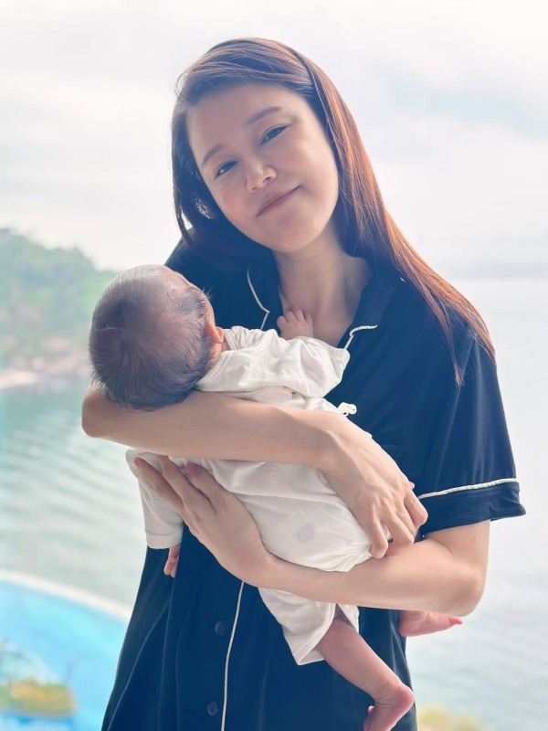 黃翠如蕭正楠激罕公開仔仔正面樣新相 眼仔碌碌超精靈似足媽媽高顏值