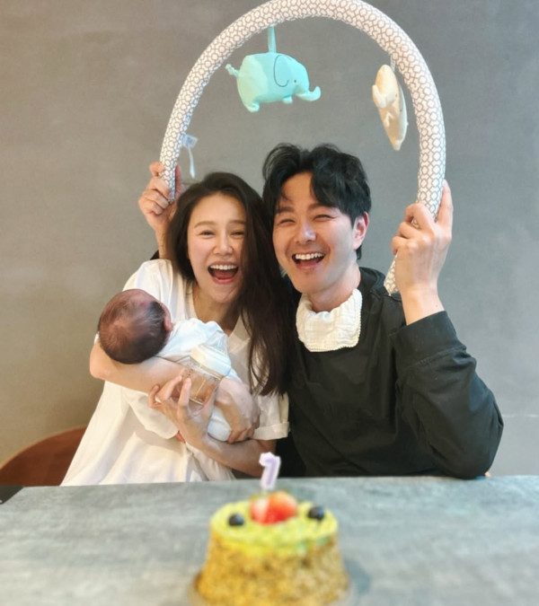 黃翠如蕭正楠激罕公開仔仔正面樣新相 眼仔碌碌超精靈似足媽媽高顏值