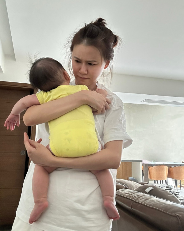 黃翠如蕭正楠激罕公開仔仔正面樣新相 眼仔碌碌超精靈似足媽媽高顏值