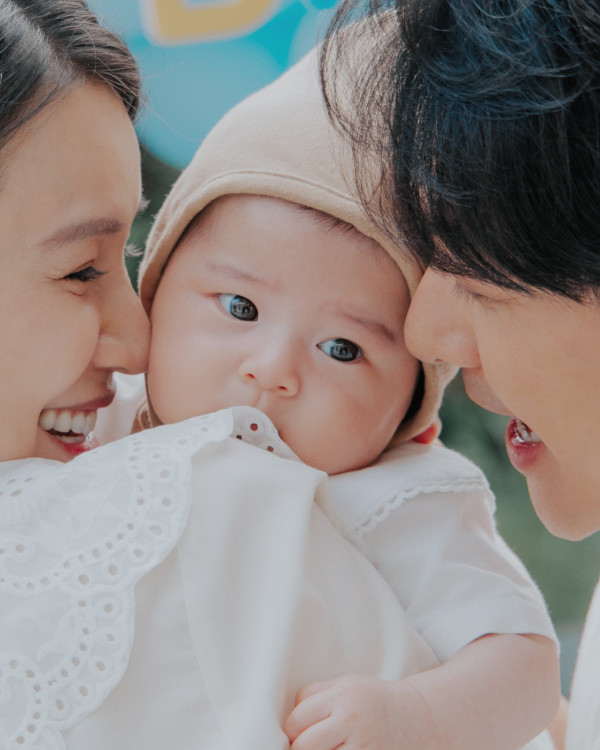 黃翠如蕭正楠激罕公開仔仔正面樣新相 眼仔碌碌超精靈似足媽媽高顏值