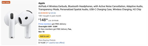 黑色星期五優惠｜AirPods 4大劈價$660跌穿「歷史新低」平過舊款？入手前必睇1大細節