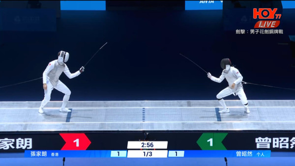 全運會｜張家朗全運會花劍15:2穩勝贏得銅牌  香港劍擊隊累計1銀2銅