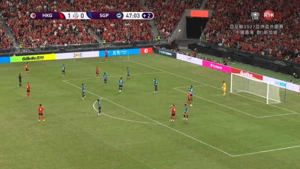 亞洲盃外圍賽港隊關鍵戰 啟德主場聲勢強勁 惟港隊憾負新加坡出局