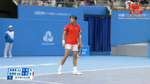 21歲黃澤林創香港網球歷史大滿貫闖32強！四度擊敗世界排名比自己高的對手！