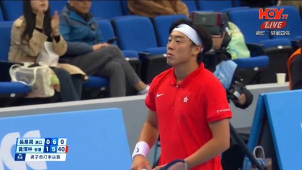 21歲黃澤林創香港網球歷史大滿貫闖32強！四度擊敗世界排名比自己高的對手！