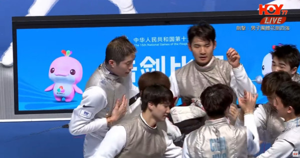 十五運會|張家朗蔡俊彥領銜花劍團體賽奪金!連續9局領先45:34擊敗福建!