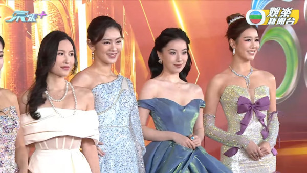 TVB台慶2025｜過百位女藝人紅地氈戰衣逐件睇！波波黃婧靈巨胸拋窒全場