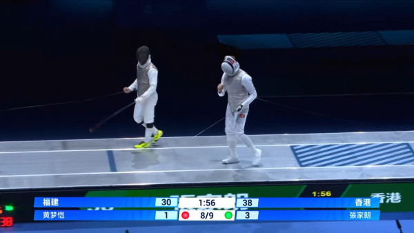十五運會｜張家朗蔡俊彥領銜花劍團體賽奪金！連續9局領先45:34擊敗福建！