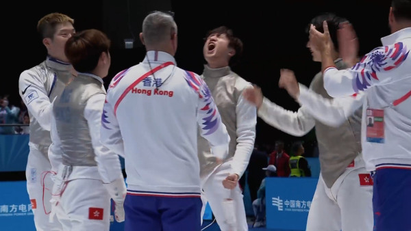 十五運會|張家朗蔡俊彥領銜花劍團體賽奪金!連續9局領先45:34擊敗福建!