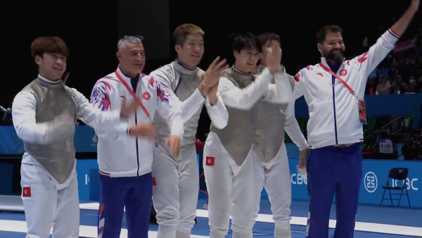 十五運會｜張家朗蔡俊彥領銜花劍團體賽奪金！連續9局領先45:34擊敗福建！