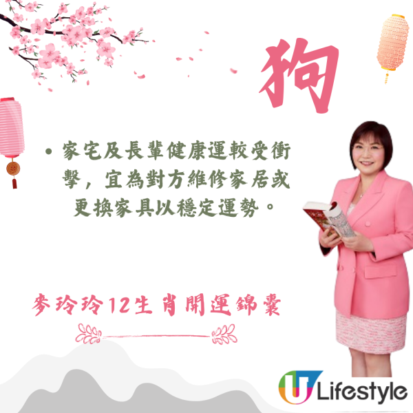麥玲玲生肖運程2026｜十二生肖開運錦囊！行大運攻略 健康/事業/置業/旅遊/裝修貼士全公開