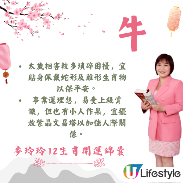 麥玲玲生肖運程2026｜十二生肖開運錦囊！行大運攻略 健康/事業/置業/旅遊/裝修貼士全公開