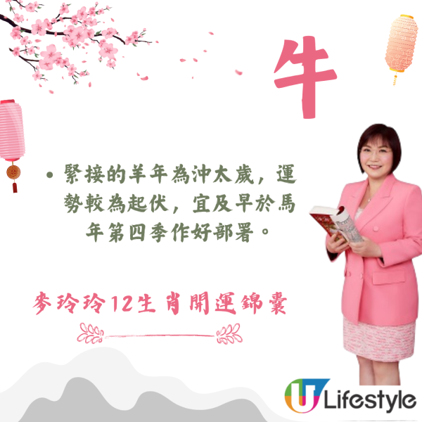 麥玲玲生肖運程2026｜十二生肖開運錦囊！行大運攻略 健康/事業/置業/旅遊/裝修貼士全公開