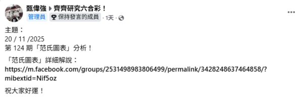 六合彩頭獎$5200萬今晚攪珠！這號碼恐「五連霸」？網民實測尋寶江恩圖算出6大心水冧把