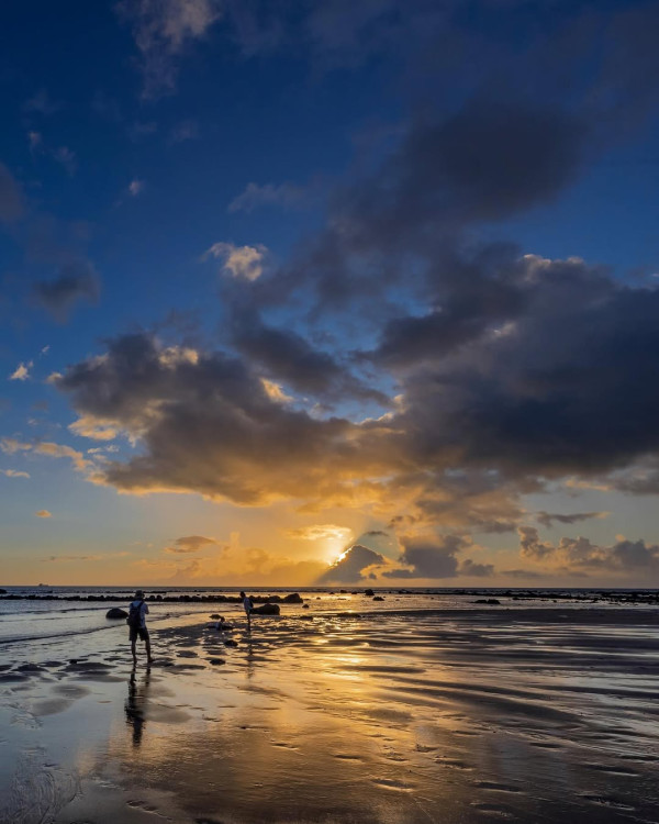 沙崙海灘。圖片來源：Instagram@sky_kuei