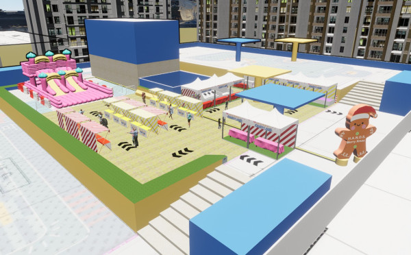 屯門愛定商場「CANDYLAND」空中聖誕糖果嘉年華（圖片由主辦單位提供）